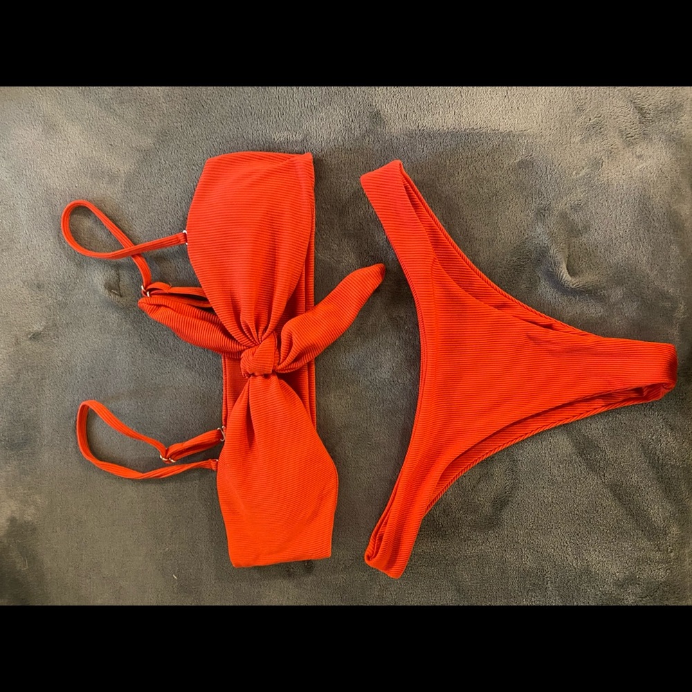 Zaful Red bathing suit